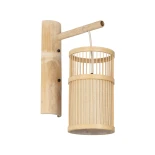 GLOBOSTAR® NOMAD 01978 Boho Φωτιστικό Τοίχου - Απλίκα με Ντουί 1 x E27 AC 220-240V IP20 - Μπεζ - Μ16 x Π26.5 x Υ47cm