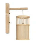 GLOBOSTAR® NOMAD 01978 Boho Φωτιστικό Τοίχου - Απλίκα με Ντουί 1 x E27 AC 220-240V IP20 - Μπεζ - Μ16 x Π26.5 x Υ47cm