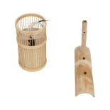 GLOBOSTAR® NOMAD 01978 Boho Φωτιστικό Τοίχου - Απλίκα με Ντουί 1 x E27 AC 220-240V IP20 - Μπεζ - Μ16 x Π26.5 x Υ47cm