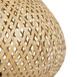 GLOBOSTAR® FARAH 01980 Boho Επιτραπέζιο Φωτιστικό Πορτατίφ με Ντουί 1 x E27 AC 220-240V IP20 - Μπεζ - Μ30 x Π30 x Υ45cm