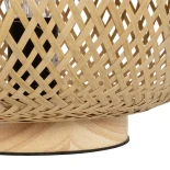 GLOBOSTAR® FARAH 01980 Boho Επιτραπέζιο Φωτιστικό Πορτατίφ με Ντουί 1 x E27 AC 220-240V IP20 - Μπεζ - Μ30 x Π30 x Υ45cm