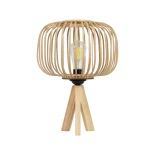 GLOBOSTAR® CHORD 01990 Boho Επιτραπέζιο Φωτιστικό Πορτατίφ με Ντουί 1 x E27 AC 220-240V IP20 - Μπεζ - Μ31 x Π31 x Υ43cm