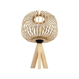 GLOBOSTAR® CHORD 01990 Boho Επιτραπέζιο Φωτιστικό Πορτατίφ με Ντουί 1 x E27 AC 220-240V IP20 - Μπεζ - Μ31 x Π31 x Υ43cm