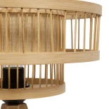 GLOBOSTAR® TULUM 01991 Boho Επιτραπέζιο Φωτιστικό Πορτατίφ με Ντουί 1 x E27 AC 220-240V IP20 - Μπεζ - Μ30 x Π30 x Υ41cm