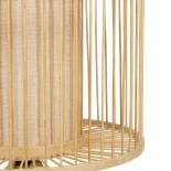 GLOBOSTAR® TULUM 01993 Boho Επιτραπέζιο Φωτιστικό Πορτατίφ με Ντουί 1 x E27 AC 220-240V IP20 - Μπεζ - Μ30 x Π30 x Υ40cm