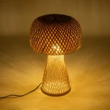 GLOBOSTAR® SELVA 01995 Boho Επιτραπέζιο Φωτιστικό Πορτατίφ με Ντουί 1 x E27 AC 220-240V IP20 - Μπεζ - Μ30 x Π30 x Υ45cm