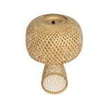 GLOBOSTAR® SELVA 01995 Boho Επιτραπέζιο Φωτιστικό Πορτατίφ με Ντουί 1 x E27 AC 220-240V IP20 - Μπεζ - Μ30 x Π30 x Υ45cm
