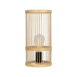 GLOBOSTAR® NOMAD 01999 Boho Επιτραπέζιο Φωτιστικό Πορτατίφ με Ντουί 1 x E27 AC 220-240V IP20 - Μπεζ - Μ16 x Π16 x Υ33cm