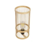 GLOBOSTAR® NOMAD 01999 Boho Επιτραπέζιο Φωτιστικό Πορτατίφ με Ντουί 1 x E27 AC 220-240V IP20 - Μπεζ - Μ16 x Π16 x Υ33cm