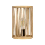 GLOBOSTAR® NOMAD 02000 Boho Επιτραπέζιο Φωτιστικό Πορτατίφ με Ντουί 1 x E27 AC 220-240V IP20 - Μπεζ - Μ20 x Π20 x Υ30cm