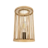 GLOBOSTAR® NOMAD 02000 Boho Επιτραπέζιο Φωτιστικό Πορτατίφ με Ντουί 1 x E27 AC 220-240V IP20 - Μπεζ - Μ20 x Π20 x Υ30cm