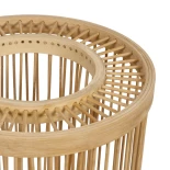 GLOBOSTAR® NOMAD 02000 Boho Επιτραπέζιο Φωτιστικό Πορτατίφ με Ντουί 1 x E27 AC 220-240V IP20 - Μπεζ - Μ20 x Π20 x Υ30cm