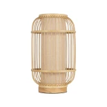 GLOBOSTAR® TULUM 02001 Boho Επιτραπέζιο Φωτιστικό Πορτατίφ με Ντουί 1 x E27 AC 220-240V IP20 - Μπεζ - Μ20 x Π20 x Υ32cm