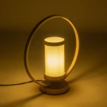 GLOBOSTAR® TULUMKO 02007 Boho Επιτραπέζιο Φωτιστικό Πορτατίφ με Ντουί 1 x E27 AC 220-240V IP20 - Μπεζ - Μ30 x Π30 x Υ40cm