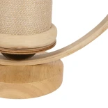 GLOBOSTAR® TULUMKO 02007 Boho Επιτραπέζιο Φωτιστικό Πορτατίφ με Ντουί 1 x E27 AC 220-240V IP20 - Μπεζ - Μ30 x Π30 x Υ40cm