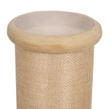 GLOBOSTAR® TULUMKO 02007 Boho Επιτραπέζιο Φωτιστικό Πορτατίφ με Ντουί 1 x E27 AC 220-240V IP20 - Μπεζ - Μ30 x Π30 x Υ40cm