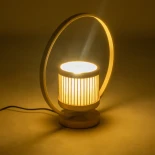 GLOBOSTAR® TULUMKO 02008 Boho Επιτραπέζιο Φωτιστικό Πορτατίφ με Ντουί 1 x E27 AC 220-240V IP20 - Μπεζ - Μ30 x Π13 x Υ32cm