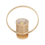 GLOBOSTAR® TULUMKO 02008 Boho Επιτραπέζιο Φωτιστικό Πορτατίφ με Ντουί 1 x E27 AC 220-240V IP20 - Μπεζ - Μ30 x Π13 x Υ32cm