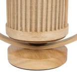 GLOBOSTAR® TULUMKO 02008 Boho Επιτραπέζιο Φωτιστικό Πορτατίφ με Ντουί 1 x E27 AC 220-240V IP20 - Μπεζ - Μ30 x Π13 x Υ32cm