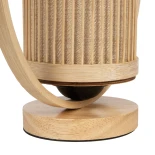 GLOBOSTAR® TULUMKO 02008 Boho Επιτραπέζιο Φωτιστικό Πορτατίφ με Ντουί 1 x E27 AC 220-240V IP20 - Μπεζ - Μ30 x Π13 x Υ32cm