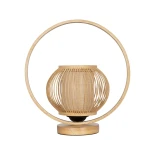 GLOBOSTAR® TULUMKO 02009 Boho Επιτραπέζιο Φωτιστικό Πορτατίφ με Ντουί 1 x E27 AC 220-240V IP20 - Μπεζ - Μ30 x Π12 x Υ32cm