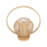 GLOBOSTAR® TULUMKO 02009 Boho Επιτραπέζιο Φωτιστικό Πορτατίφ με Ντουί 1 x E27 AC 220-240V IP20 - Μπεζ - Μ30 x Π12 x Υ32cm