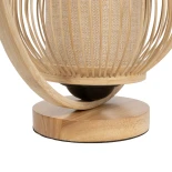 GLOBOSTAR® TULUMKO 02009 Boho Επιτραπέζιο Φωτιστικό Πορτατίφ με Ντουί 1 x E27 AC 220-240V IP20 - Μπεζ - Μ30 x Π12 x Υ32cm