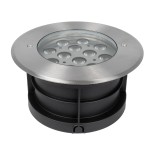 GLOBOSTAR® UNDERWATERTUNI 90420 Υποβρύχιο Χωνευτό Σποτ για Σιντριβάνια/Πισίνες LED 12W 1080lm 30° DC 24V Αδιάβροχο IP68 Θερμό Λευκό 2700K Dimmable - Bridgelux SMD Chip - Ανοξείδωτο Ατσάλι SS304 - Μ18 x Π18 x Υ11cm / Q17.5cm - 3 Χρόνια Εγγύηση