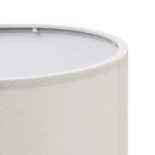 GLOBOSTAR® GLOSSY 204-0077 Μοντέρνο Επιτραπέζιο Φωτιστικό Πορτατίφ με Ντουί 1 x E27 AC 220-240V IP20 - Ασημί & Μπεζ - Μ19 x Π19 x Υ36cm