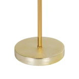 GLOBOSTAR® GLOSSY 204-0078 Μοντέρνο Επιτραπέζιο Φωτιστικό Πορτατίφ με Ντουί 1 x E27 AC 220-240V IP20 - Χρυσό & Μπεζ - Μ19 x Π19 x Υ38cm