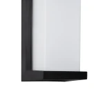 GLOBOSTAR® LOFT 60758 Μοντέρνο Φωτιστικό Τοίχου - Απλίκα LED 18W 1890lm 120° AC 220-240V Αδιάβροχο IP65 Φυσικό Λευκό 4500K - Bridgelux SMD Chip - Μαύρο Ματ - Μ24.5 x Π11 x Υ9.5cm - 3 Χρόνια Εγγύηση