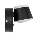 GLOBOSTAR® REGENCY 61373 Μοντέρνο Φωτιστικό Τοίχου - Απλίκα Ξενοδοχείου Reading Light με Φορτιστή USB 3A LED 8W 920lm 120° AC 220-240V IP20 Φυσικό Λευκό 4500K - Bridgelux SMD Chip & TÜV SÜD Driver - Μαύρο Ματ - Μ12 x Π12 x Υ13cm - 3 Χρόνια Εγγύηση