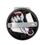 GLOBOSTAR® REGENCY 61373 Μοντέρνο Φωτιστικό Τοίχου - Απλίκα Ξενοδοχείου Reading Light με Φορτιστή USB 3A LED 8W 920lm 120° AC 220-240V IP20 Φυσικό Λευκό 4500K - Bridgelux SMD Chip & TÜV SÜD Driver - Μαύρο Ματ - Μ12 x Π12 x Υ13cm - 3 Χρόνια Εγγύηση
