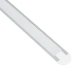 GLOBOSTAR® ALP-LINEAR RECCA 70807-1M Χωνευτό Προφίλ Αλουμινίου με Λευκό Γαλακτερό Πατητό Κάλυμμα για Ταινίες LED IP20 - Ασημί & Λευκό - Μ102 x Π2.2 x Υ0.8cm