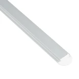 GLOBOSTAR® ALP-LINEAR RECCA 70807-1M Χωνευτό Προφίλ Αλουμινίου με Λευκό Γαλακτερό Πατητό Κάλυμμα για Ταινίες LED IP20 - Ασημί & Λευκό - Μ102 x Π2.2 x Υ0.8cm
