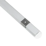 GLOBOSTAR® ALP-LINEAR RECCA 70807-1M Χωνευτό Προφίλ Αλουμινίου με Λευκό Γαλακτερό Πατητό Κάλυμμα για Ταινίες LED IP20 - Ασημί & Λευκό - Μ102 x Π2.2 x Υ0.8cm