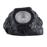 GLOBOSTAR® ROCHLIGHT 71484 Διακοσμητικό Φωτιστικό Κήπου LED 1W 50lm 120° DC 5V με Φωτοβολταϊκό Panel 5V 0.1W & Επαναφορτιζόμενη Μπαταρία Li-ion 3.2V 600mAh Αδιάβροχο IP65 Ψυχρό Λευκό 6000K - Μ15 x Π12 x Υ10cm - 2 Χρόνια Εγγύηση