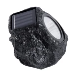 GLOBOSTAR® ROCHLIGHT 71484 Διακοσμητικό Φωτιστικό Κήπου LED 1W 50lm 120° DC 5V με Φωτοβολταϊκό Panel 5V 0.1W & Επαναφορτιζόμενη Μπαταρία Li-ion 3.2V 600mAh Αδιάβροχο IP65 Ψυχρό Λευκό 6000K - Μ15 x Π12 x Υ10cm - 2 Χρόνια Εγγύηση