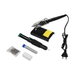 GLOBOSTAR® ELEKIT 79978 Ολοκληρωμένο DIY ΚΙΤ Εργαλείων Ηλεκτρονικού - Κολλητήρι & Βάση, Απορροφητική Τρόμπα Κόλλησης, Πλαγιοκόφτης, Τσιμπιδάκι Tweezer, Πενσέτα, Καλάι Κόλλησης, Κοπίδια, Φαλτσέτες & Ψηφιακό Πολύμετρο - Μ26 x Π18 x Υ5.5cm