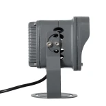 GLOBOSTAR® FLOODXENA 90124 Προβολέας Σποτ Wall Washer LED 12W 1020lm 10° AC 220-240V Αδιάβροχο IP65 Μπλε - Bridgelux SMD Chip - Γκρι Ανθρακί - Μ13.5 x Π11 x Υ15cm - 3 Χρόνια Εγγύηση