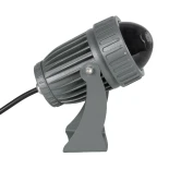 GLOBOSTAR® SPOTFENIA 90135 Αρχιτεκτονικό Σποτ Φωτισμου LED 10W 1100lm 5° DC 24V Αδιάβροχο IP65 Θερμό Λευκό 2700K Dimmable - Bridgelux COB Chip - Γκρι Ανθρακί - Μ7 x Π7 x Υ12cm - 3 Χρόνια Εγγύηση