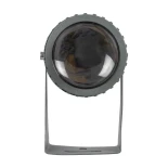 GLOBOSTAR® SPOTFENIA 90135 Αρχιτεκτονικό Σποτ Φωτισμου LED 10W 1100lm 5° DC 24V Αδιάβροχο IP65 Θερμό Λευκό 2700K Dimmable - Bridgelux COB Chip - Γκρι Ανθρακί - Μ7 x Π7 x Υ12cm - 3 Χρόνια Εγγύηση