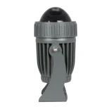 GLOBOSTAR® SPOTFENIA 90135 Αρχιτεκτονικό Σποτ Φωτισμου LED 10W 1100lm 5° DC 24V Αδιάβροχο IP65 Θερμό Λευκό 2700K Dimmable - Bridgelux COB Chip - Γκρι Ανθρακί - Μ7 x Π7 x Υ12cm - 3 Χρόνια Εγγύηση