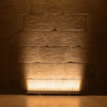 GLOBOSTAR® WASHERMARGO 90150 Μπάρα Φωτισμού Wall Washer LED 24W 2520lm 30° DC 24V Αδιάβροχο IP66 Ultra Θερμό Λευκό 2200K Dimmable - Bridgelux SMD Chip - Γκρι Ανθρακί - Μ100 x Π4 x Υ5cm - 3 Χρόνια Εγγύηση