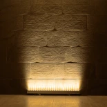 GLOBOSTAR® WASHERMARGO 90151 Μπάρα Φωτισμού Wall Washer LED 24W 2640lm 30° DC 24V Αδιάβροχο IP66 Θερμό Λευκό 2700K Dimmable - Bridgelux SMD Chip - Γκρι Ανθρακί - Μ100 x Π4 x Υ5cm - 3 Χρόνια Εγγύηση