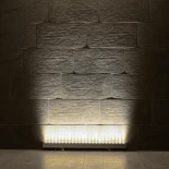 GLOBOSTAR® WASHERMARGO 90152 Μπάρα Φωτισμού Wall Washer LED 24W 2760lm 30° DC 24V Αδιάβροχο IP65 Φυσικό Λευκό 4500K Dimmable - Bridgelux SMD Chip - Γκρι Ανθρακί Ματ - Μ100 x Π4 x Υ5cm - 3 Χρόνια Εγγύηση