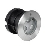 GLOBOSTAR® UNDERWATERHUNI 90414 Υποβρύχιο Χωνευτό Σποτ για Σιντριβάνια/Πισίνες LED 3W 270lm 30° DC 24V Αδιάβροχο IP68 Θερμό Λευκό 2700K Dimmable - Bridgelux SMD Chip - Ανοξείδωτο Ατσάλι SS304 - Μ10 x Π10 x Υ7.5cm / Q9.5cm - 3 Χρόνια Εγγύηση