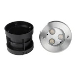 GLOBOSTAR® UNDERWATERHUNI 90415 Υποβρύχιο Χωνευτό Σποτ για Σιντριβάνια/Πισίνες LED 3W 300lm 30° DC 24V Αδιάβροχο IP68 Ψυχρό Λευκό 6000K Dimmable - Bridgelux SMD Chip - Ανοξείδωτο Ατσάλι SS304 - Μ10 x Π10 x Υ7.5cm / Q9.5cm - 3 Χρόνια Εγγύηση