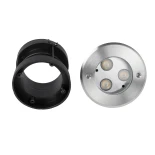 GLOBOSTAR® UNDERWATERHUNI 90415 Υποβρύχιο Χωνευτό Σποτ για Σιντριβάνια/Πισίνες LED 3W 300lm 30° DC 24V Αδιάβροχο IP68 Ψυχρό Λευκό 6000K Dimmable - Bridgelux SMD Chip - Ανοξείδωτο Ατσάλι SS304 - Μ10 x Π10 x Υ7.5cm / Q9.5cm - 3 Χρόνια Εγγύηση