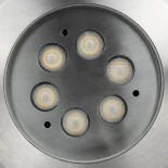GLOBOSTAR® UNDERWATERYUNI 90417 Υποβρύχιο Χωνευτό Σποτ για Σιντριβάνια/Πισίνες LED 6W 540lm 30° DC 24V Αδιάβροχο IP68 Θερμό Λευκό 2700K Dimmable - Bridgelux SMD Chip - Ανοξείδωτο Ατσάλι SS304 - Μ15 x Π15 x Υ10cm / Q14cm - 3 Χρόνια Εγγύηση